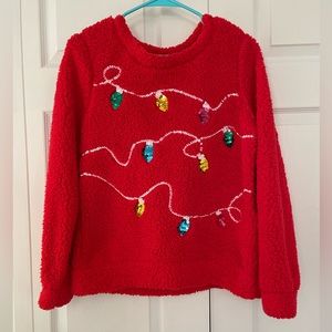 Holiday Lights Fleece Sweatshirt • Size M